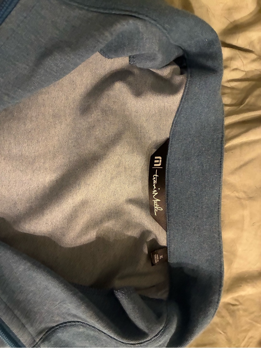 Travis Mathew Blue Crewneck Sweatshirt